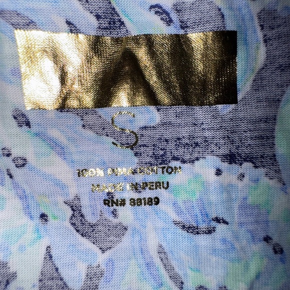 Lilly Pulitzer Merril Maxi Dress small in High Tide Navy Scuba Doo. NWT - Picture 11 of 15